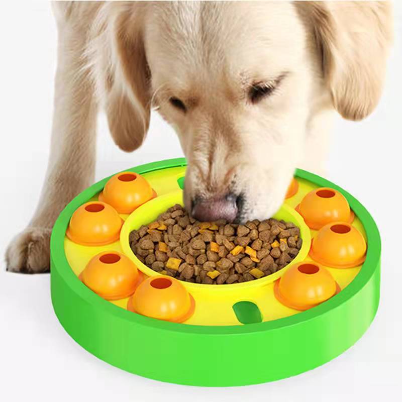 Dog Pets Puzzle Toys Slow Feeder Interactive Increase Puppy IQ Food Dispenser Slowly Eating NonSlip Bowl Pet Dogs Training Game - Pets Home