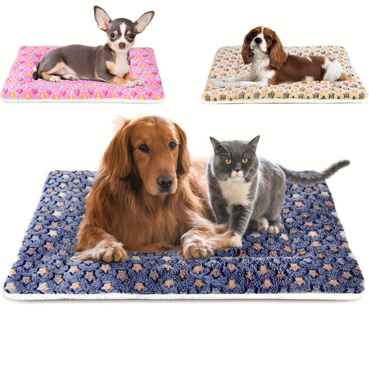 Pets Dog Bed Mat Crate Pad Soft Pet Bed Washable Crate Mat For Large Medium Small Dogs Reversible Fleece Dog Crate Kennel Mat Cat Bed Liner Super Soft Fluffy Premium Fleece Pet Blanket - Pets Home