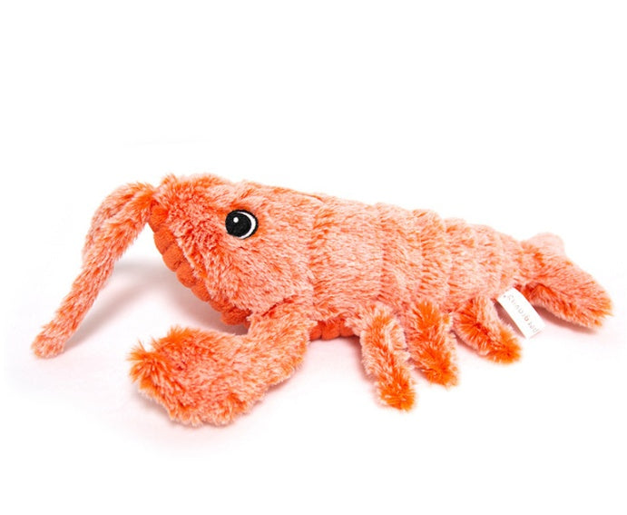 Pet Toys Electric Jumping Shrimp USB Charging Simulation Lobster Funny Cat Plush Pets Toy - Pets Home