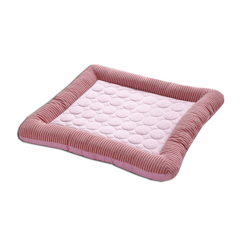 Pet Cooling Pad Bed For Dogs Cats Puppy Kitten Cool Mat Pet Blanket Ice Silk Material Soft For Summer Sleeping  Blue Breathable - Pets Home