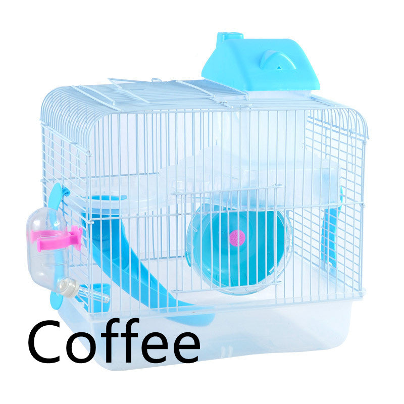 Manufacturers Sell Hamster Cages, Hamsters, Crystal Castles, Hamster Cages, Double-Layer Villa Supplies, Toys, Five Colors Optional