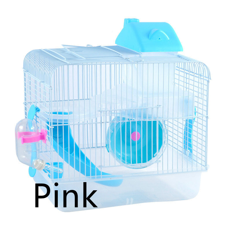 Manufacturers Sell Hamster Cages, Hamsters, Crystal Castles, Hamster Cages, Double-Layer Villa Supplies, Toys, Five Colors Optional