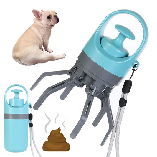 Portable Lightweight Dog Pooper Scooper With Built-in Poop Bag Dispenser Eight-claw Shovel For Pet Toilet Picker Pet Products - Pets Home