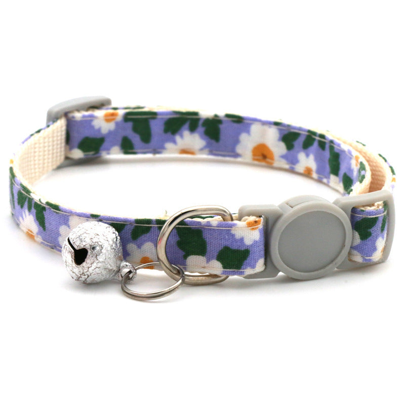 Pet Triangular Scarf Collar Small Floral