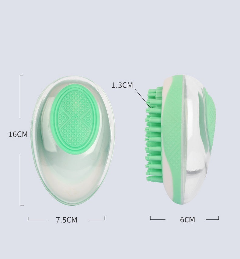 Dog Cat Bath Brush 2-in-1 Pet SPA Massage Comb Soft Silicone Pets Shower Hair Grooming Cmob Dog Cleaning Tool Pet Products - Pets Home