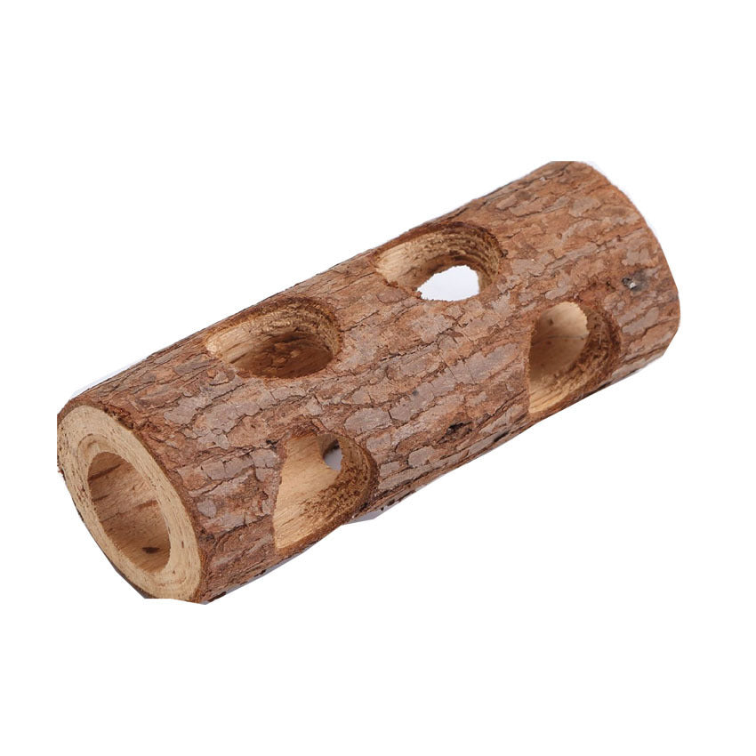 Hamster Wood Pipe Toy Tree Tube