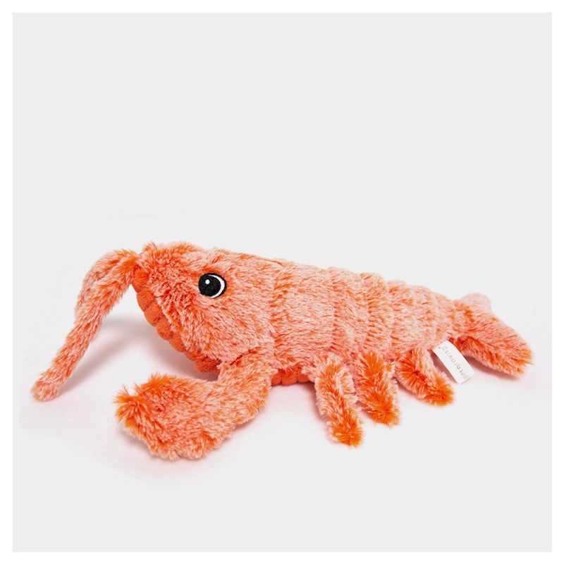 Pet Toys Electric Jumping Shrimp USB Charging Simulation Lobster Funny Cat Plush Pets Toy - Pets Home