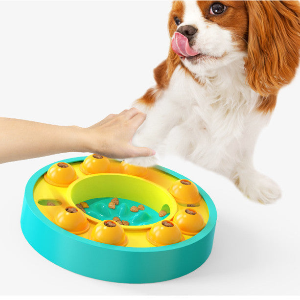 Dog Pets Puzzle Toys Slow Feeder Interactive Increase Puppy IQ Food Dispenser Slowly Eating NonSlip Bowl Pet Dogs Training Game - Pets Home