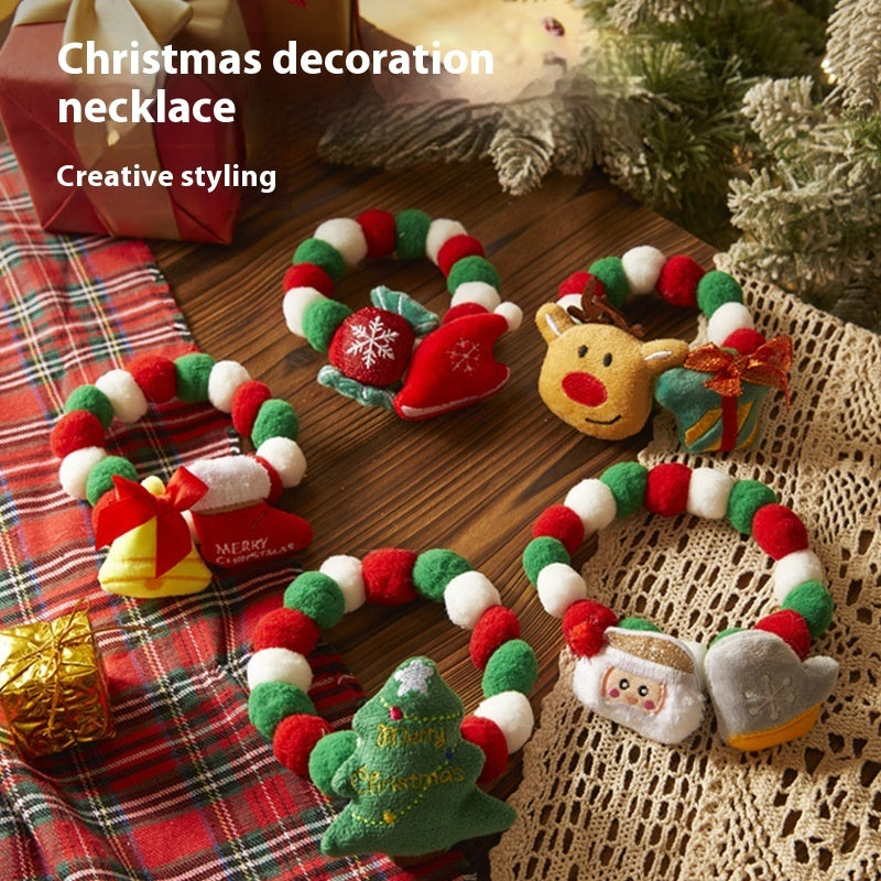 Pets Christmas Collar Decoration Stretch Ornament Pet Products - Pets Home