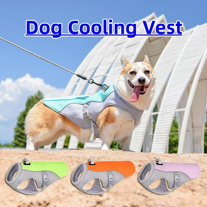 Summer Pet Dog Cooling Vest Heat Resistant Cool Dogs Clothes Breathable Sun-proof Clothing For Small Large Dogs Outdoor Walking - Pets Home