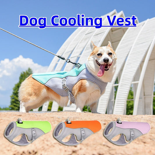 Summer Pet Dog Cooling Vest Heat Resistant Cool Dogs Clothes Breathable Sun-proof Clothing For Small Large Dogs Outdoor Walking - Pets Home