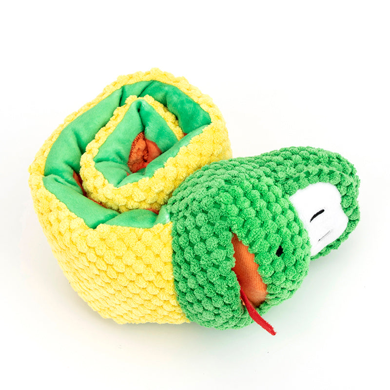 Snake Snuffle Toy Squeaky Dog Toys Boredom Stress Relief Game, Dog Puzzle Plush Toy IQ Training, Snuffle Toys For Dogs Foraging Instinct Training, Dog Chew Toy Treat Dispenser - Pets Home