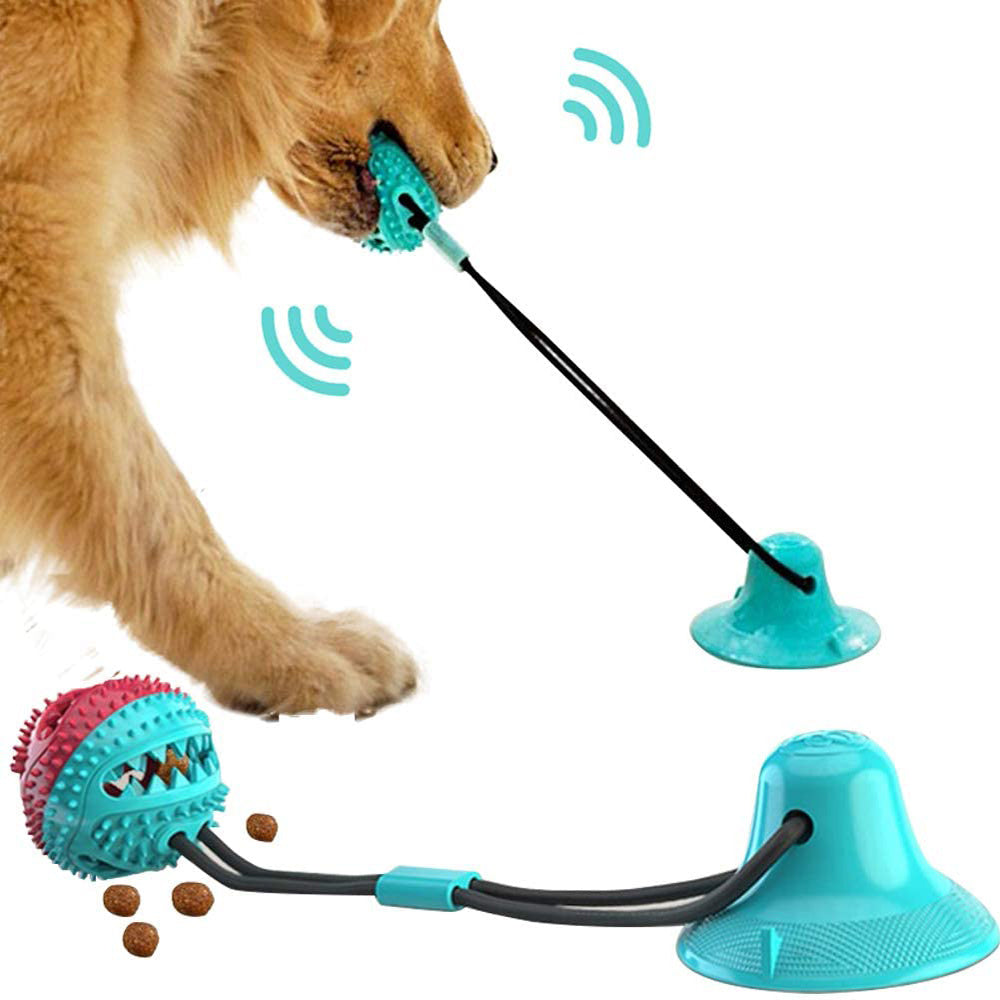 Dog Toys Silicon Suction Cup Tug Interactive Ball Toy