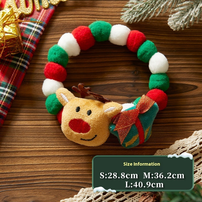 Pets Christmas Collar Decoration Stretch Ornament Pet Products - Pets Home