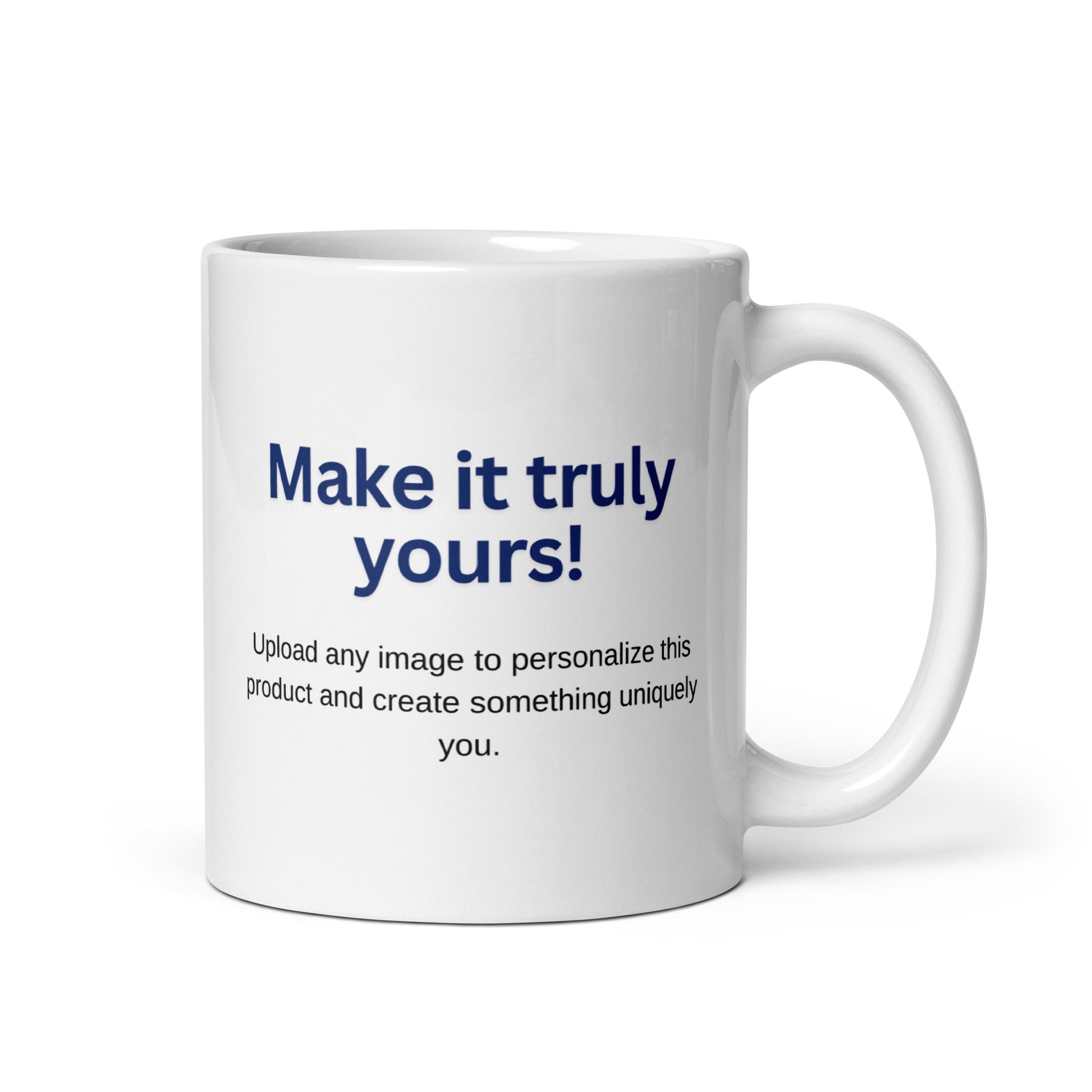 Customisable White Glossy Mug - 11oz & 15oz | Personalised Coffee Cup